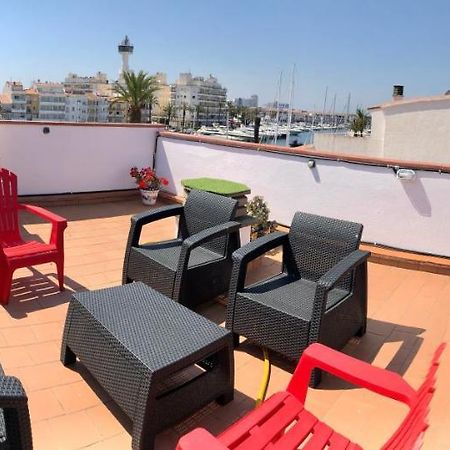 Appartement 80 M2,Port Rhodes D-2 Chambres, Terrasse Panoramique, Vue Sur Le Canal Principal D'Empuriabrava Zewnętrze zdjęcie
