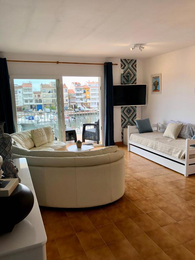 Appartement 80 M2,Port Rhodes D-2 Chambres, Terrasse Panoramique, Vue Sur Le Canal Principal D'Empuriabrava Zewnętrze zdjęcie