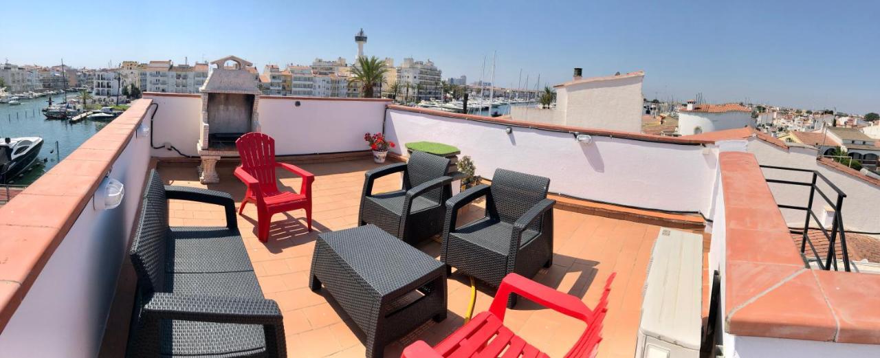 Appartement 80 M2,Port Rhodes D-2 Chambres, Terrasse Panoramique, Vue Sur Le Canal Principal D'Empuriabrava Zewnętrze zdjęcie